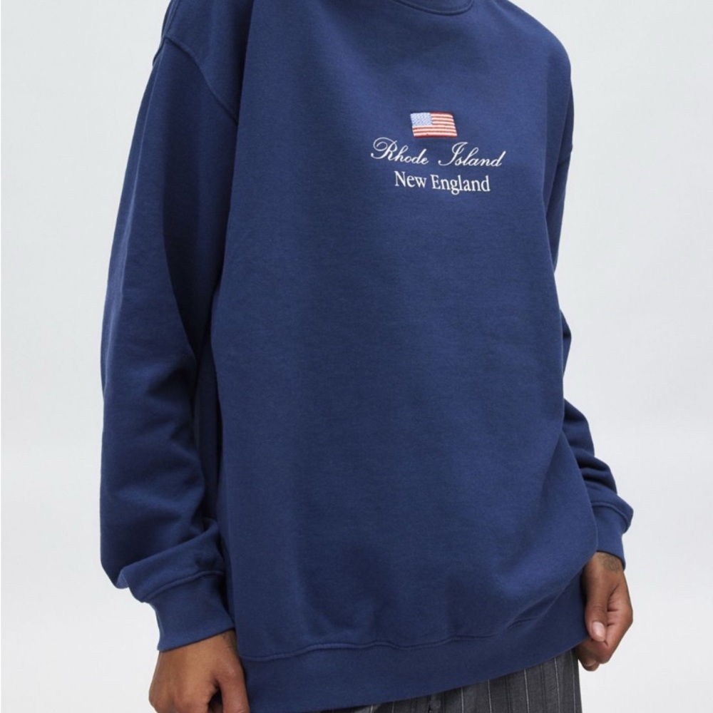 Navy Blue New England Crewneck